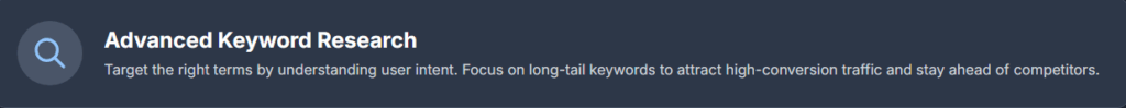 Advanced Keyword Research & Strategy