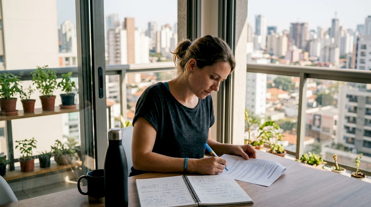 SEO agency manager reviewing growth strategy