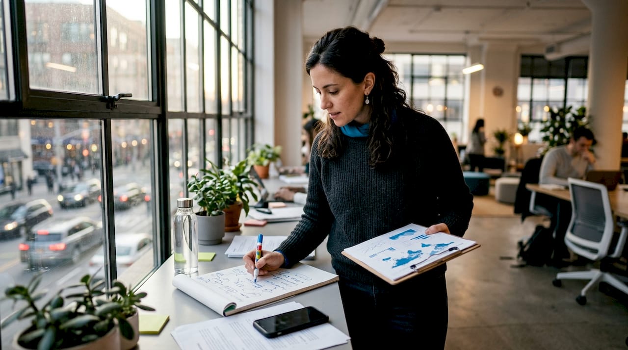 Marketing strategist working on international SEO