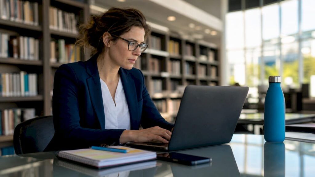 SEO specialist working at school website