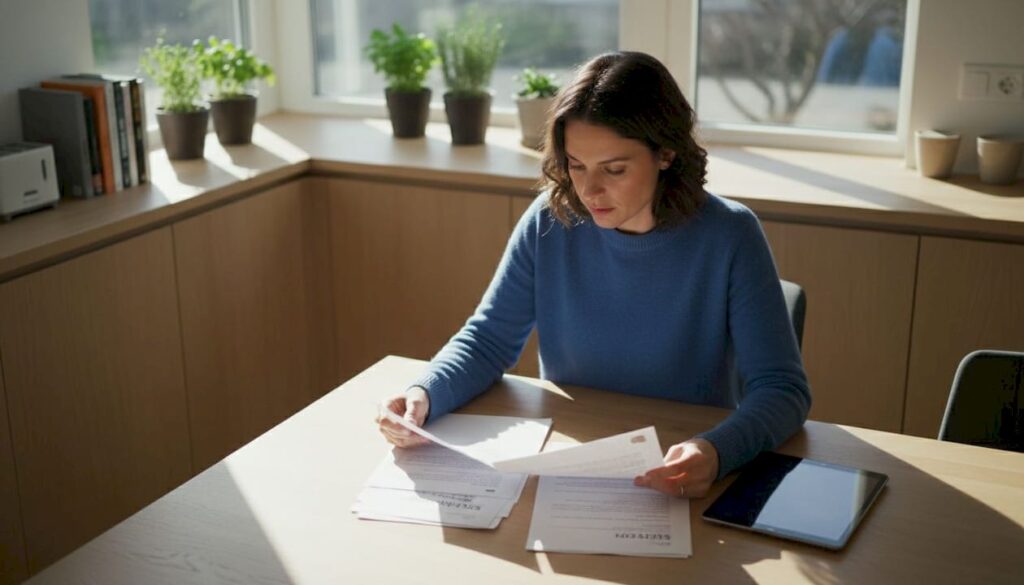 Telehealth marketing specialist reviewing SEO strategy papers